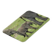 Magnet Flexible Éléphant d'Afrique femelle avec bébé (Côté Gauche)