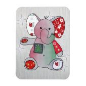 Magnet Flexible Éléphant de Noël (Vertical)