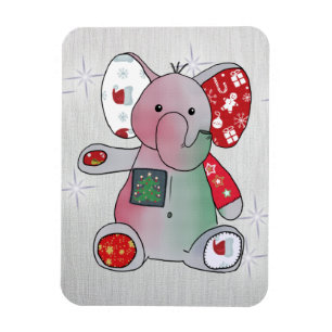 Magnet Flexible Éléphant de Noël