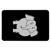 Magnet Flexible Elephant gris. (Horizontal)