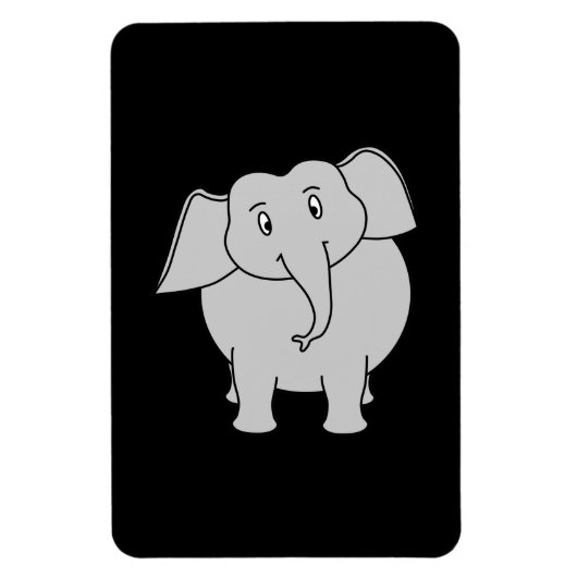 Magnet Flexible Elephant gris. (Vertical)