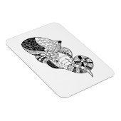 Magnet Flexible Eléphant Head Zenstyle Doodle (Côté Droit)