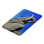 Magnet Flexible Elephant Joyeux Anniversaire Funny Age est Irr Ele (Côté Gauche)