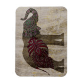 Magnet Flexible Eléphant tribal zen (Vertical)
