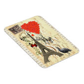 Magnet Flexible éléphant vintage et ballons rouges (Côté Droit)