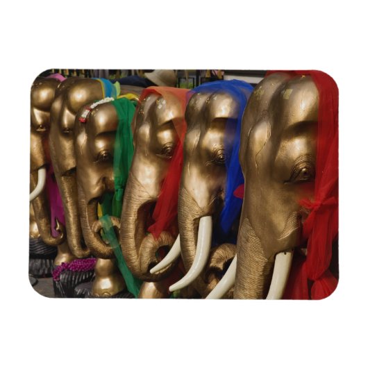 Magnet Flexible Éléphants dorés (Horizontal)
