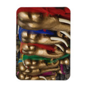 Magnet Flexible Éléphants dorés (Vertical)