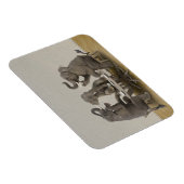 Magnet Flexible Elephants having tea party (Côté Droit)