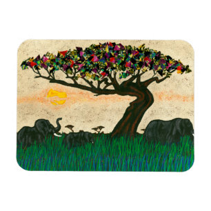 Magnet Flexible Elephants on the Planes of Africa