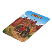 Magnet Flexible Eléphants porteurs de cavaliers (Côté Gauche)