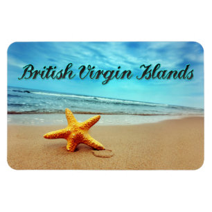 Magnet Flexible Éleuvre étoilée des îles Vierges britanniques