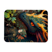 Magnet Flexible Elf Et Dragon Imaginaire Art (Horizontal)