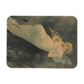 Magnet Flexible Elfe avec Iris Flowers par Alphonse Mucha (Horizontal)