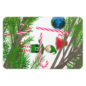 Magnet Flexible Elfe Sucre de canne de Noël (Horizontal)
