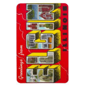 Magnet Flexible Elgin Illinois IL Grande Lettre carte postale Magn (Vertical)