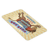 Magnet Flexible Elizabeth Warren Présidente 2020 Démocrate Donkey (Côté Droit)