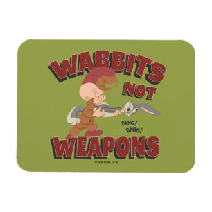 Magnet Flexible ELMER FUDD™ & BUGS BUNNY™ "Wabbits Not Arms"