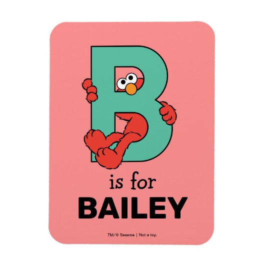 Magnet Flexible Elmo Alphabet | B Sarcelle (Vertical)