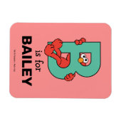 Magnet Flexible Elmo Alphabet | B TURQUOISE (Horizontal)