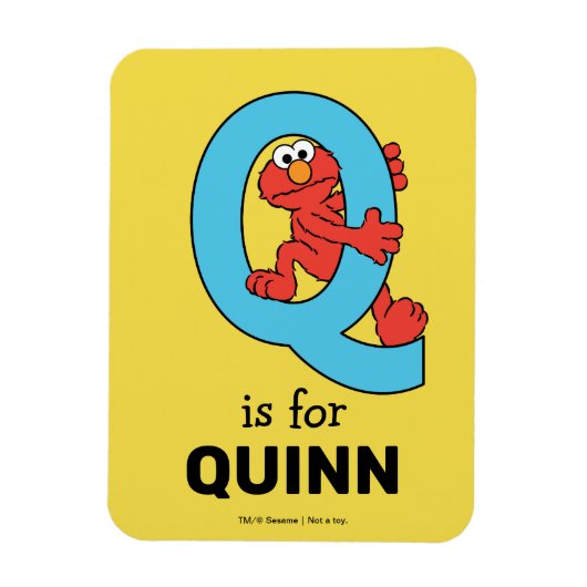 Magnet Flexible Elmo Alphabet | Bleu Q (Vertical)