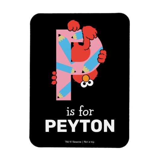 Magnet Flexible Elmo Alphabet | Crayon P (Vertical)