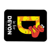 Magnet Flexible Elmo Alphabet | D Canard (Horizontal)