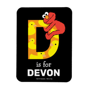 Magnet Flexible Elmo Alphabet   D Canard
