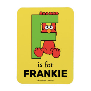 Magnet Flexible Elmo Alphabet   F Vert