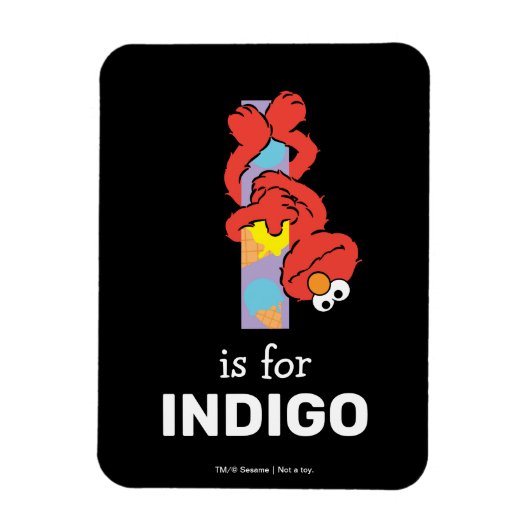 Magnet Flexible Elmo Alphabet | I Crème glacée (Vertical)