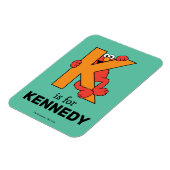 Magnet Flexible Elmo Alphabet | K Orange (Côté Gauche)