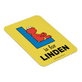 Magnet Flexible Elmo Alphabet | L Bleu (Côté Droit)