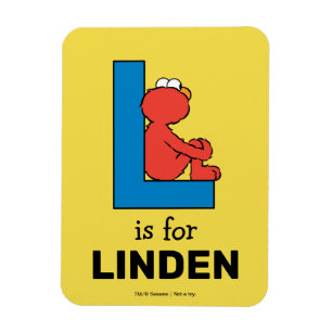 Magnet Flexible Elmo Alphabet   L Bleu