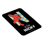 Magnet Flexible Elmo Alphabet | N N Noix (Côté Droit)