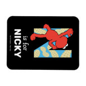 Magnet Flexible Elmo Alphabet | N N Noix (Horizontal)