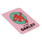 Magnet Flexible Elmo Alphabet | O Bleu-vert (Côté Droit)