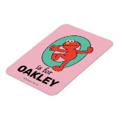 Magnet Flexible Elmo Alphabet | O Bleu-vert (Côté Gauche)