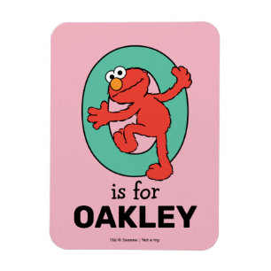 Magnet Flexible Elmo Alphabet   O TURQUOISE