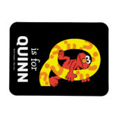 Magnet Flexible Elmo Alphabet | Point de question Q (Horizontal)