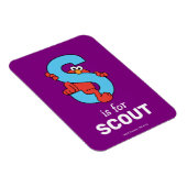 Magnet Flexible Elmo Alphabet | S Bleu (Côté Droit)