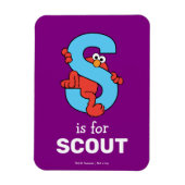 Magnet Flexible Elmo Alphabet | S Bleu (Vertical)