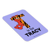 Magnet Flexible Elmo Alphabet | T Tigre (Côté Droit)