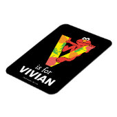 Magnet Flexible Elmo Alphabet | V Légume (Côté Gauche)