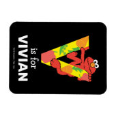 Magnet Flexible Elmo Alphabet | V Légumes (Horizontal)