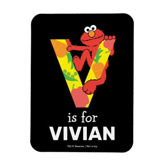 Magnet Flexible Elmo Alphabet | V Légumes (Vertical)