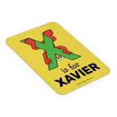 Magnet Flexible Elmo Alphabet | Vert X (Côté Droit)