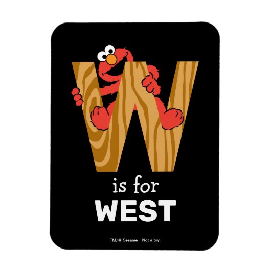 Magnet Flexible Elmo Alphabet | W Bois (Vertical)