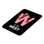 Magnet Flexible Elmo Alphabet | W rose (Côté Gauche)