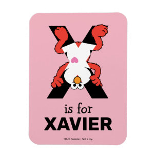 Magnet Flexible Elmo Alphabet   X Xray