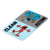 Magnet Flexible Elmo & Cookie Monster "Propre ou Sale" Lave-vaisse (Côté Gauche)