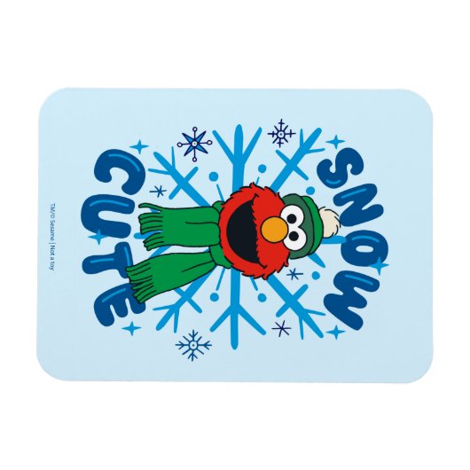 Magnet Flexible Elmo Snow Cute (Horizontal)